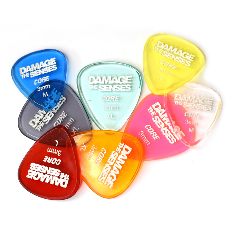 CORE Acrylic Guitar Picks Damage The Senses