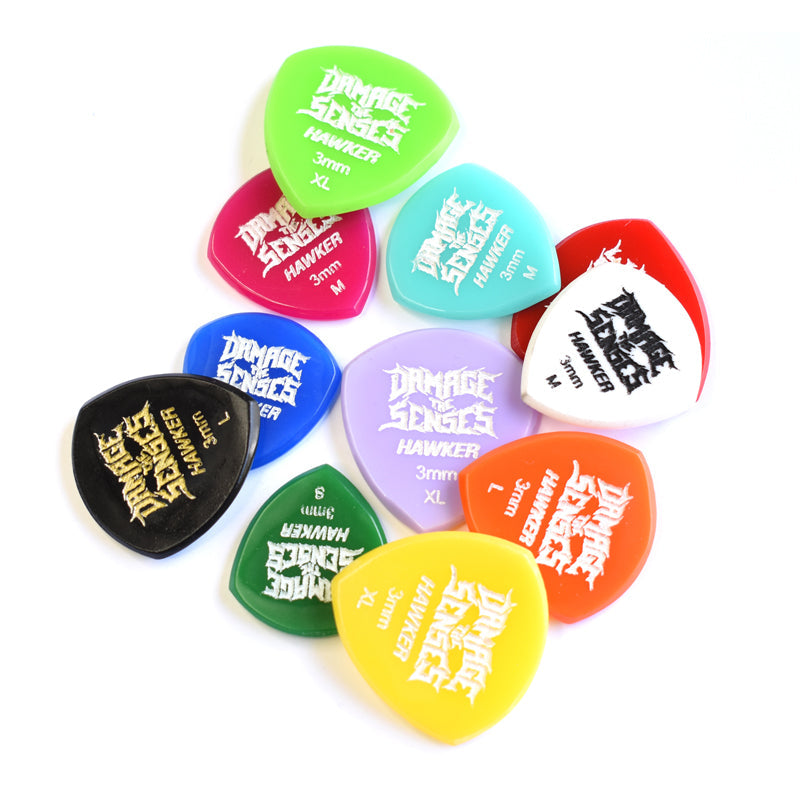 HAWKER Acrylic Guitar Picks Damage The Senses