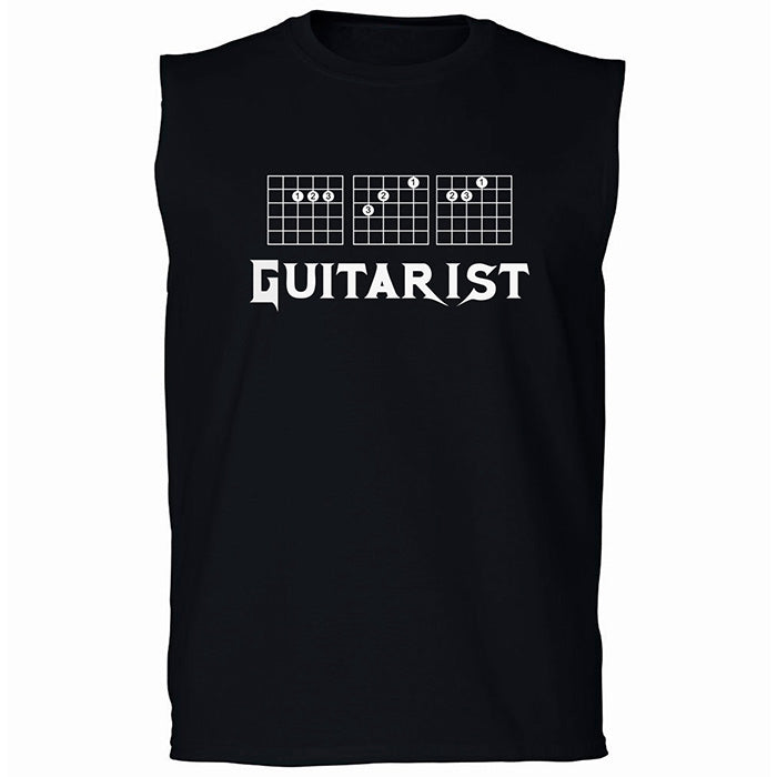 ACE GUITARIST Men's Muscle Tee Damage The Senses