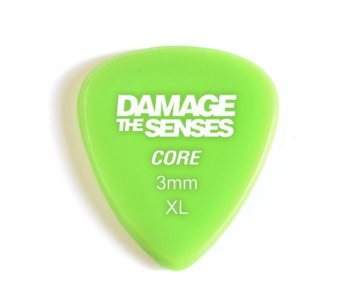 Acrylic Pick - Core 3mm (Apple Green) XL Damage The Senses