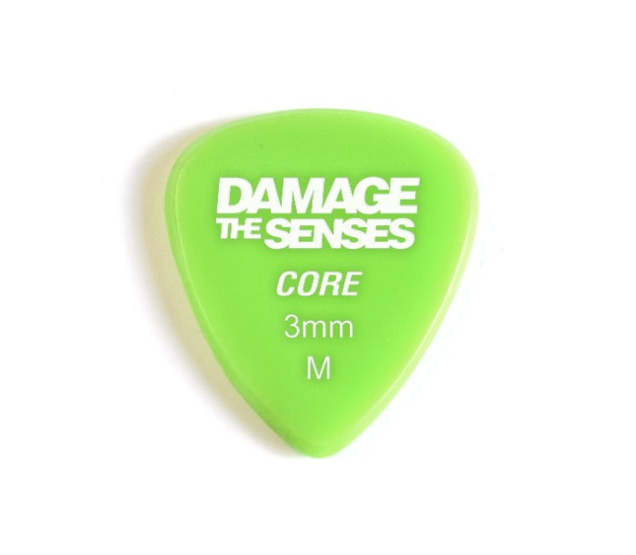 Acrylic Pick - Core 3mm (Apple Green) Medium Damage The Senses