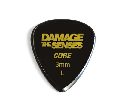 Acrylic Pick - Core 3mm (Black) Damage The Senses