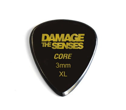 Acrylic Pick - Core 3mm (Black) Damage The Senses