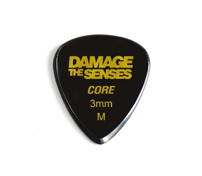 Acrylic Pick - Core 3mm (Black) Damage The Senses