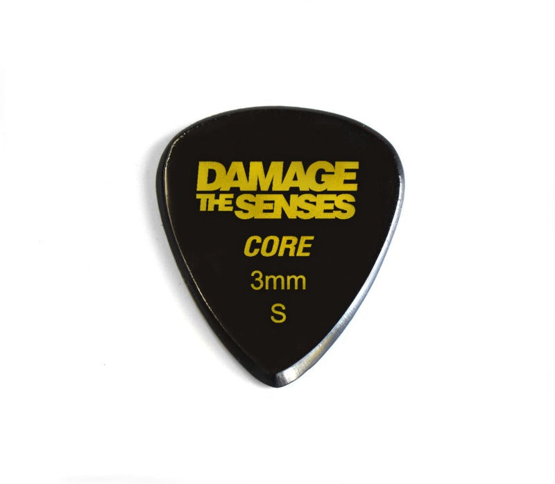 Acrylic Pick - Core 3mm (Black) Damage The Senses