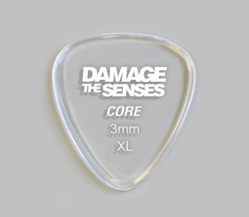 Acrylic Pick - Core 3mm (Clear) Damage The Senses