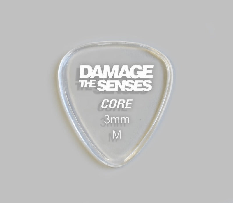 Acrylic Pick - Core 3mm (Clear) Damage The Senses