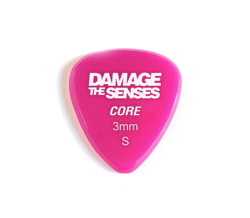 Acrylic Pick - Core 3mm (Fuschia) Damage The Senses