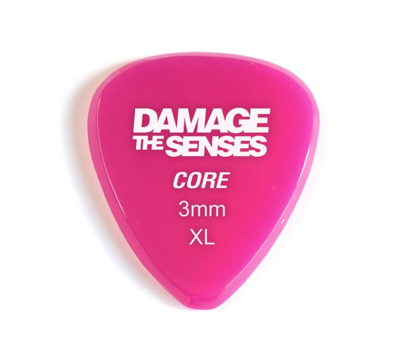 Acrylic Pick - Core 3mm (Fuschia) Damage The Senses