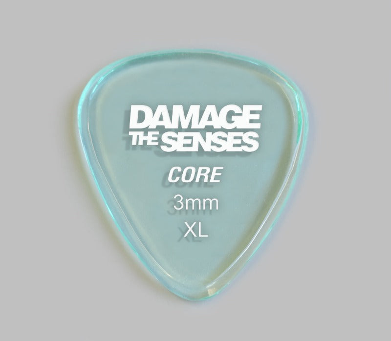 Acrylic Pick - Core 3mm (Glass Green) Damage The Senses