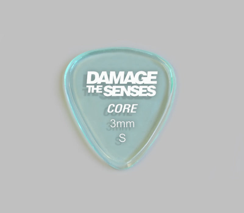 Acrylic Pick - Core 3mm (Glass Green) Damage The Senses