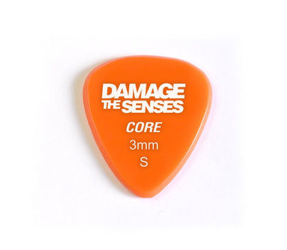 Acrylic Pick - Core 3mm (Orange) Damage The Senses