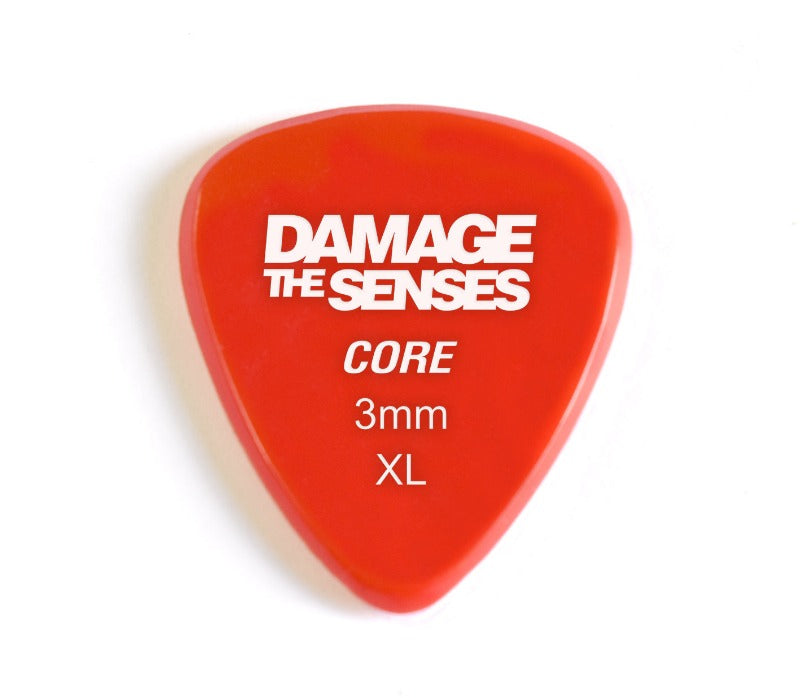 Acrylic Pick - Core 3mm (Red) Damage The Senses