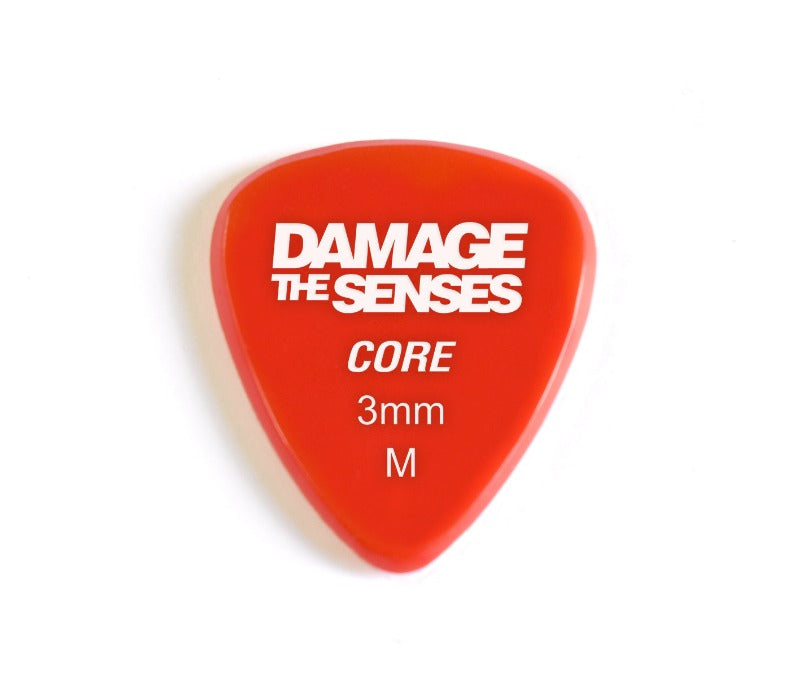 Acrylic Pick - Core 3mm (Red) Damage The Senses