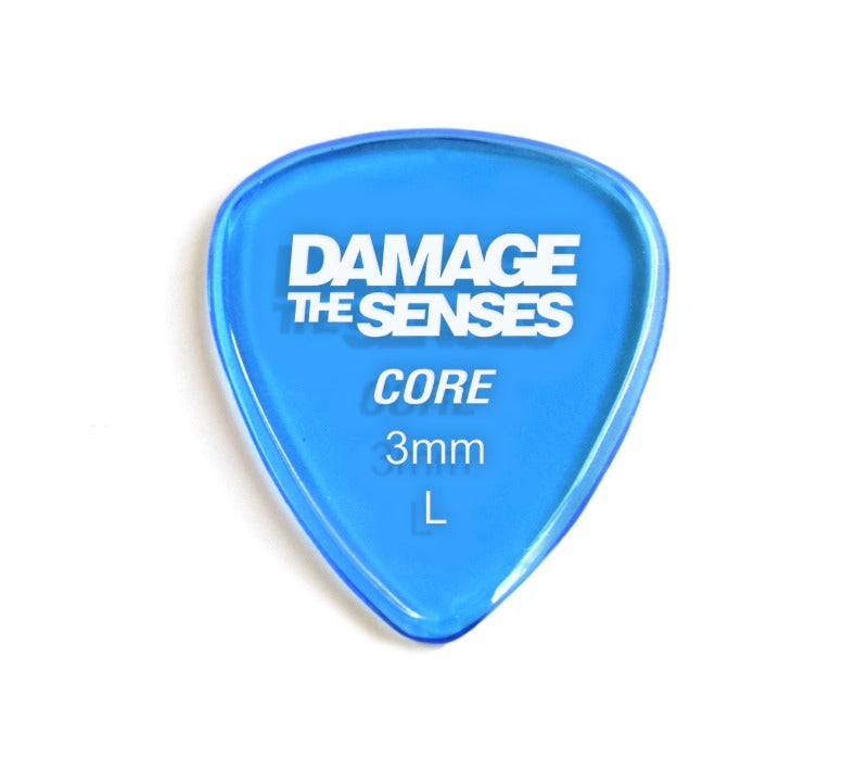 Acrylic Pick - Core 3mm (Trans Blue) Damage The Senses