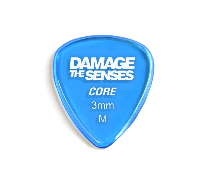 Acrylic Pick - Core 3mm (Trans Blue) Damage The Senses