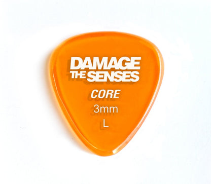 Acrylic Pick - Core 3mm (Trans Orange) Damage The Senses