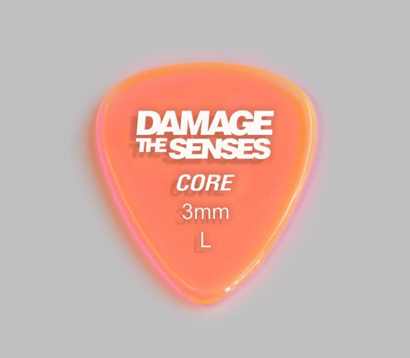 Acrylic Pick - Core 3mm (Trans Pink) Damage The Senses