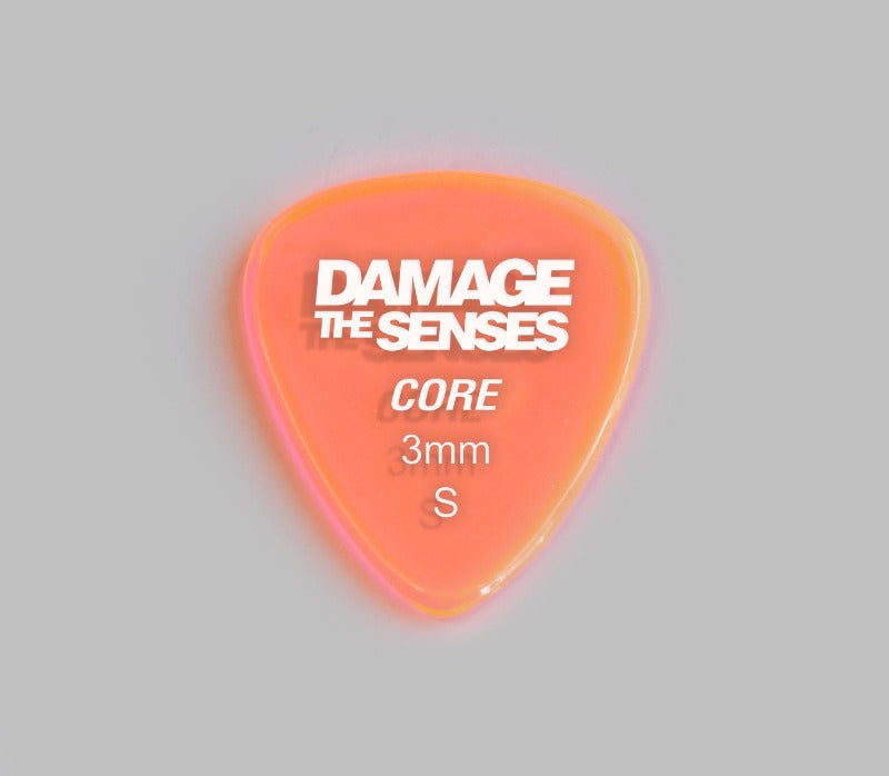 Acrylic Pick - Core 3mm (Trans Pink) Damage The Senses