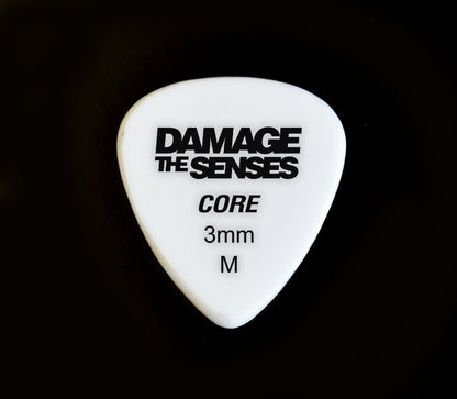 Acrylic Pick - Core 3mm (White) Damage The Senses