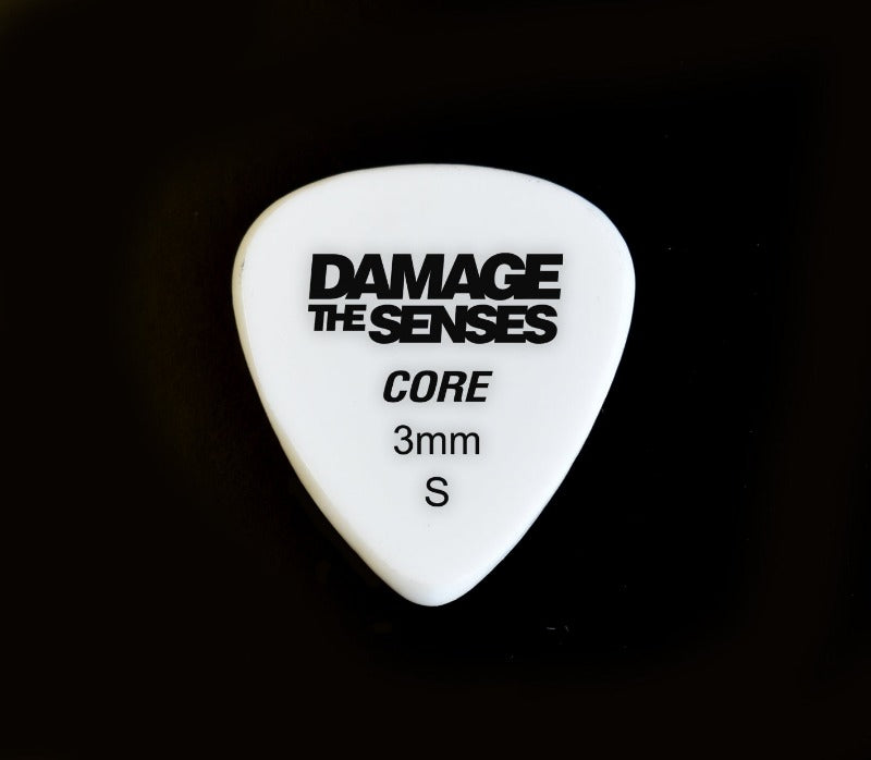 Acrylic Pick - Core 3mm (White) Damage The Senses