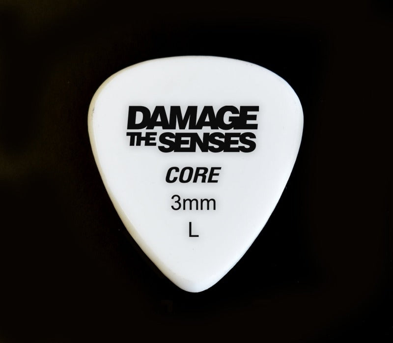 Acrylic Pick - Core 3mm (White) Damage The Senses