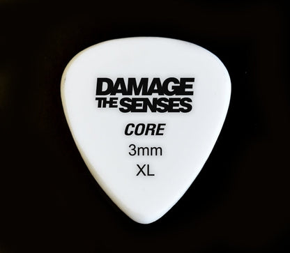 Acrylic Pick - Core 3mm (White) Damage The Senses