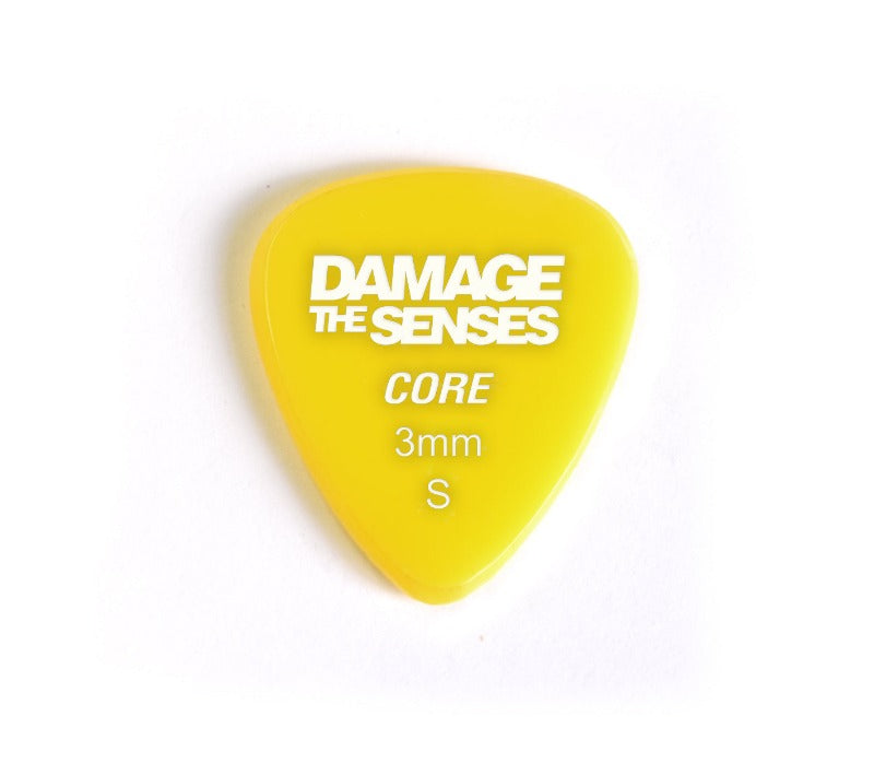 Acrylic Pick - Core 3mm (Yellow) Damage The Senses