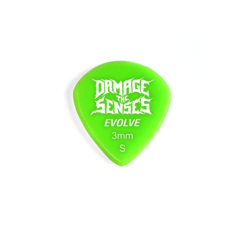 Acrylic Pick - Evolve 3mm (Apple Green) Damage The Senses