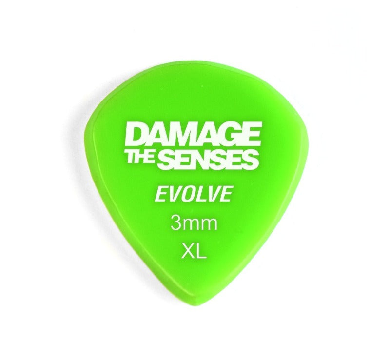 Acrylic Pick - Evolve 3mm (Apple Green) Damage The Senses