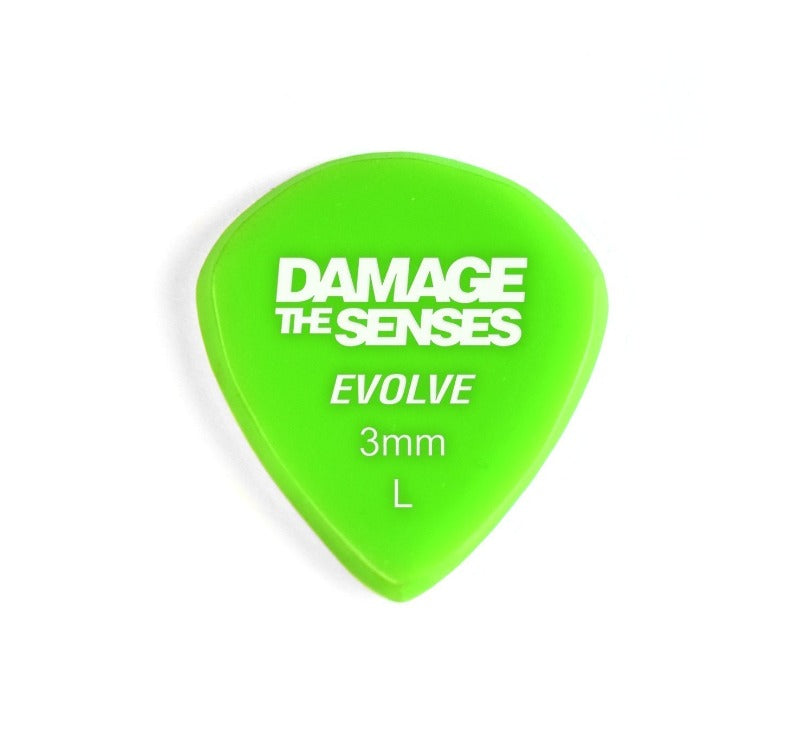 Acrylic Pick - Evolve 3mm (Apple Green) Damage The Senses