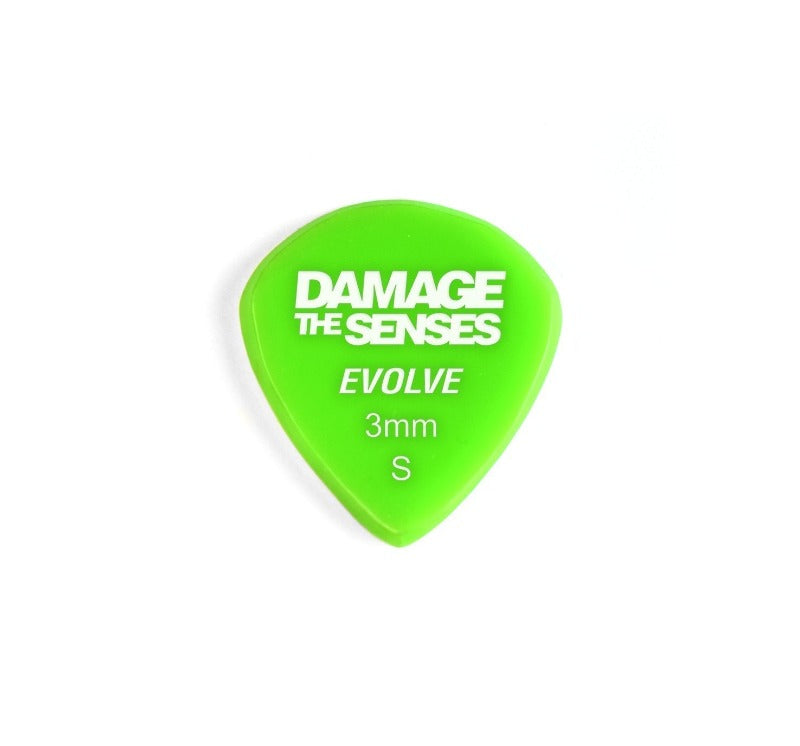 Acrylic Pick - Evolve 3mm (Apple Green) Damage The Senses