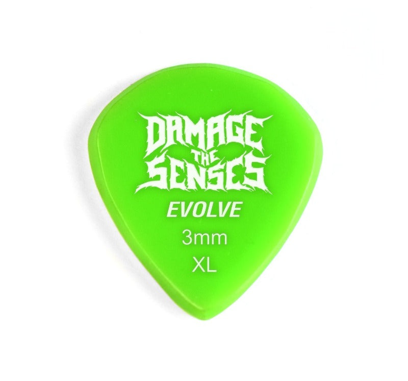 Acrylic Pick - Evolve 3mm (Apple Green) Damage The Senses