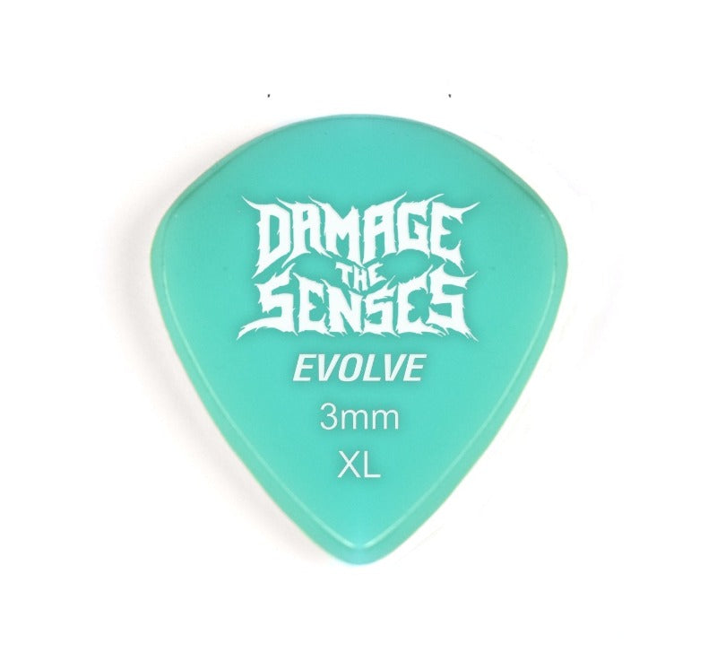 Acrylic Pick - Evolve 3mm (Aqua) Damage The Senses