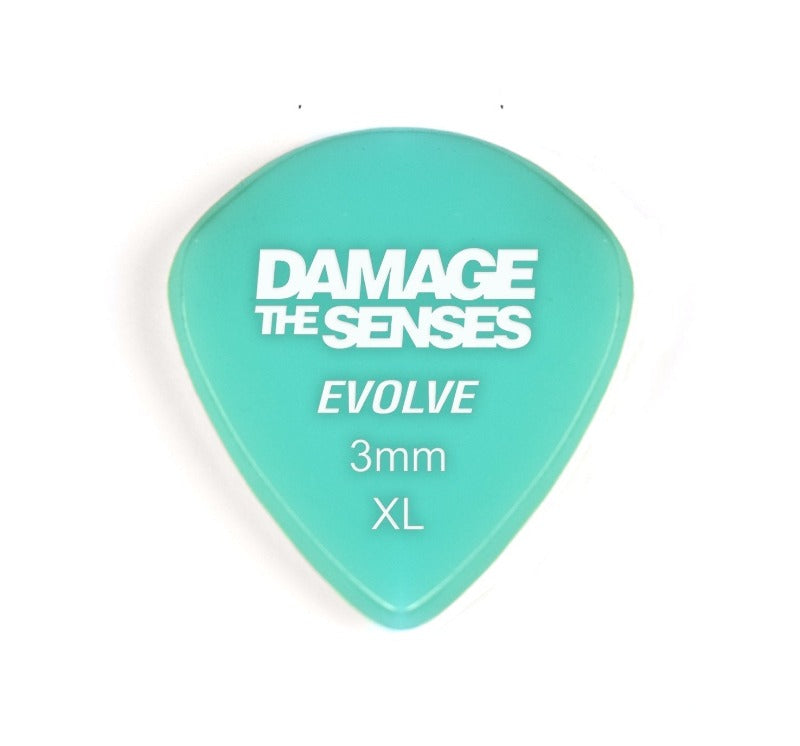 Acrylic Pick - Evolve 3mm (Aqua) Damage The Senses