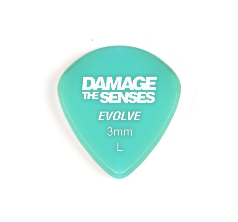 Acrylic Pick - Evolve 3mm (Aqua) Damage The Senses