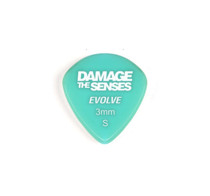 Acrylic Pick - Evolve 3mm (Aqua) Damage The Senses