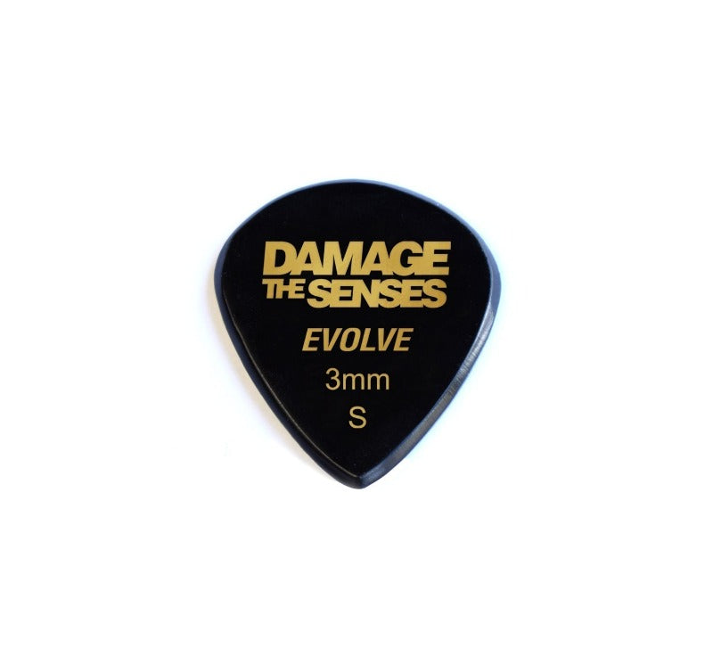 Acrylic Pick - Evolve 3mm (Black) Damage The Senses