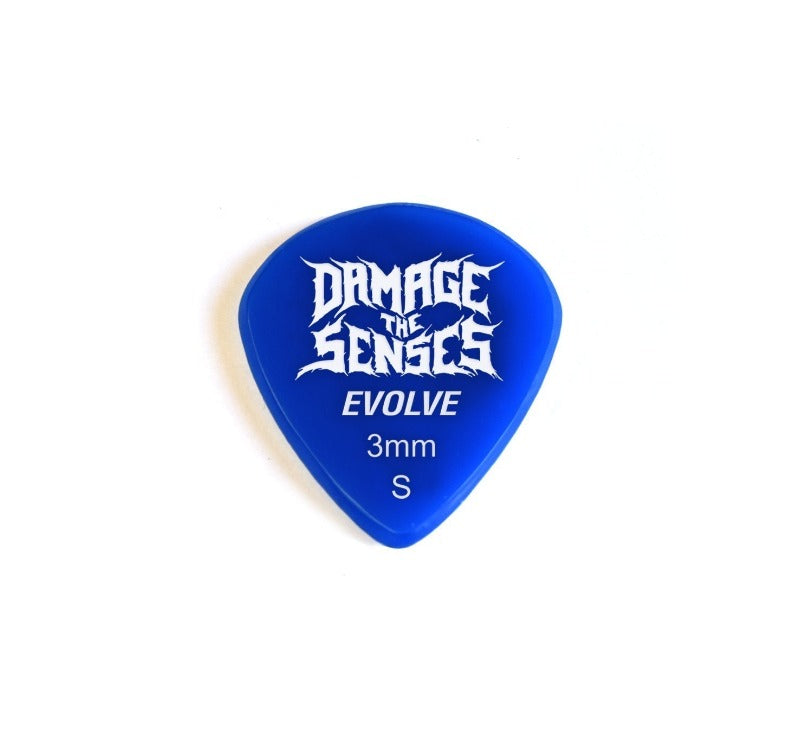 Acrylic Pick - Evolve 3mm (Blue) Damage The Senses