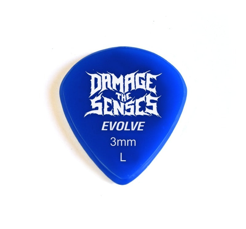 Acrylic Pick - Evolve 3mm (Blue) Damage The Senses