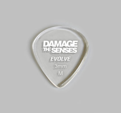 Acrylic Pick - Evolve 3mm (Clear) Damage The Senses