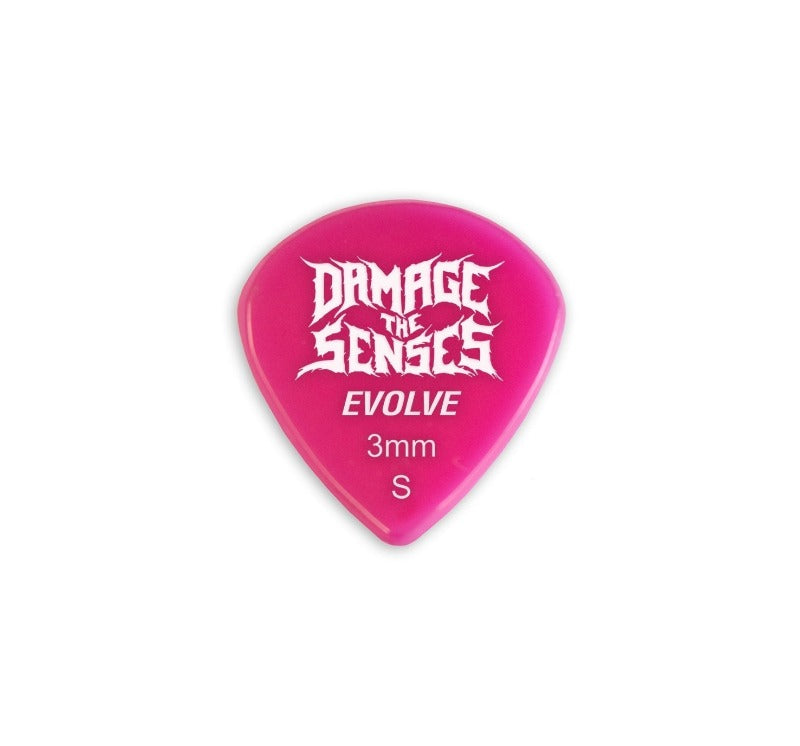 Acrylic Pick - Evolve 3mm (Fuschia) Damage The Senses