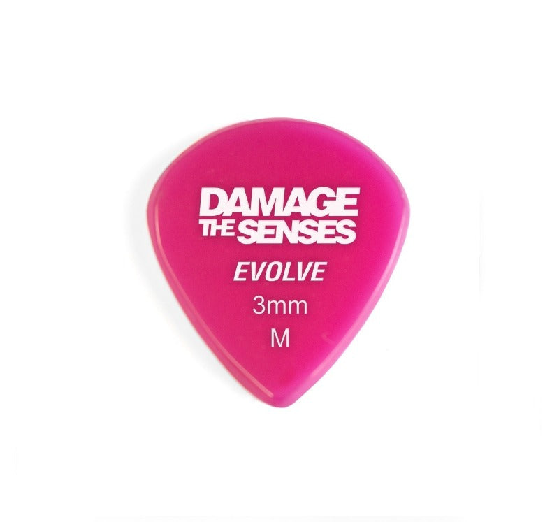 Acrylic Pick - Evolve 3mm (Fuschia) Damage The Senses