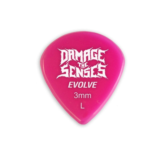 Acrylic Pick - Evolve 3mm (Fuschia) Damage The Senses