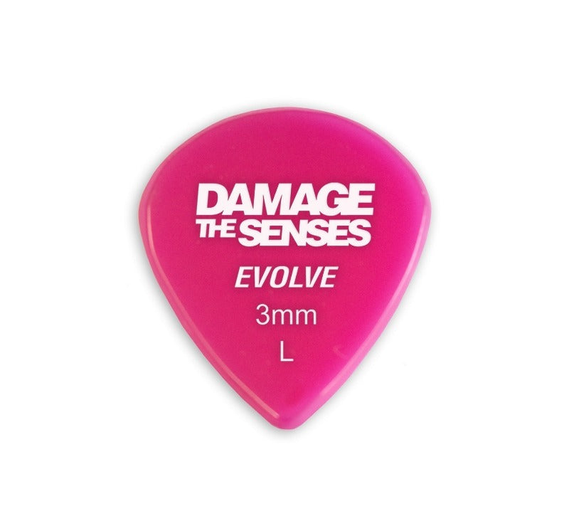 Acrylic Pick - Evolve 3mm (Fuschia) Damage The Senses