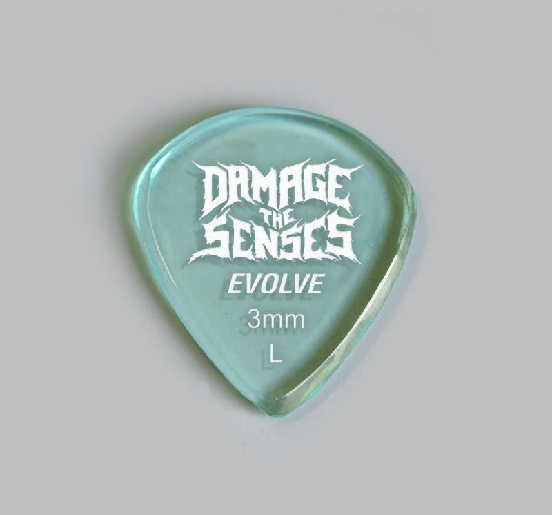 Acrylic Pick - Evolve 3mm (Glass Green) Damage The Senses