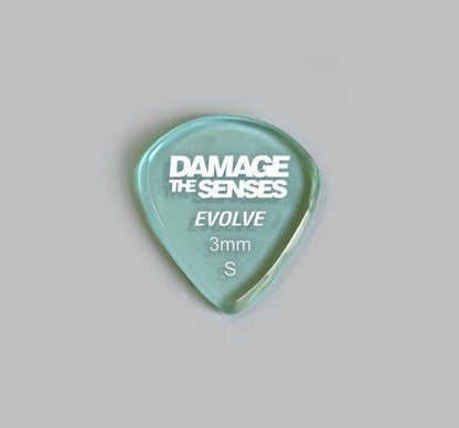 Acrylic Pick - Evolve 3mm (Glass Green) Damage The Senses