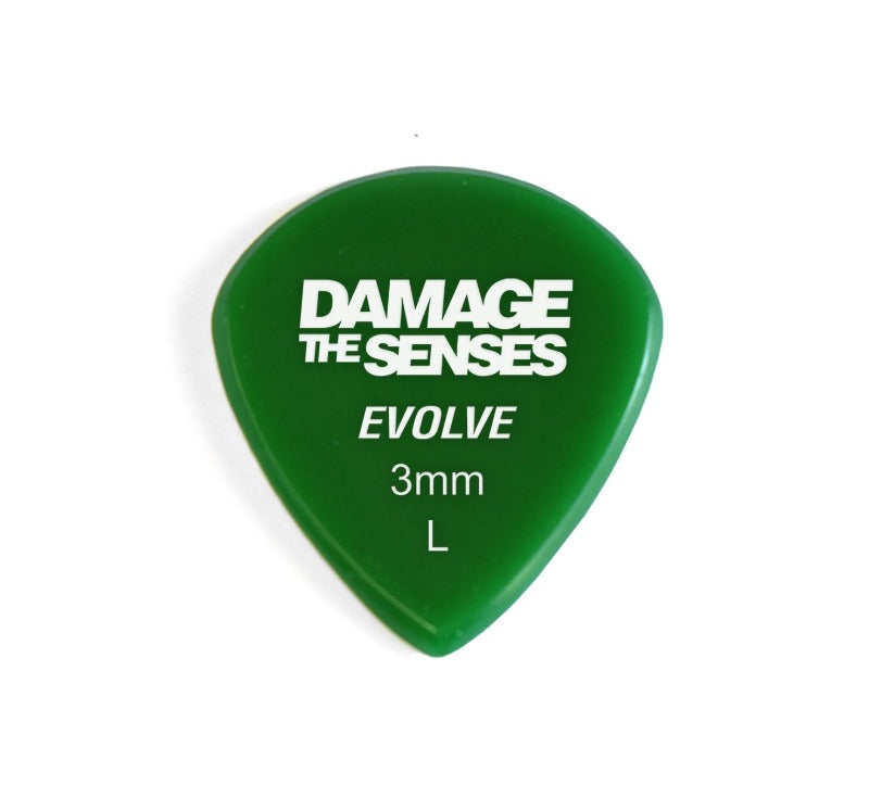 Acrylic Pick - Evolve 3mm (Green) Damage The Senses