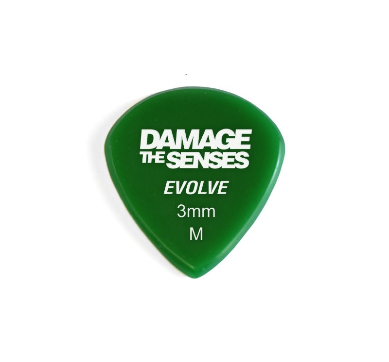 Acrylic Pick - Evolve 3mm (Green) Damage The Senses