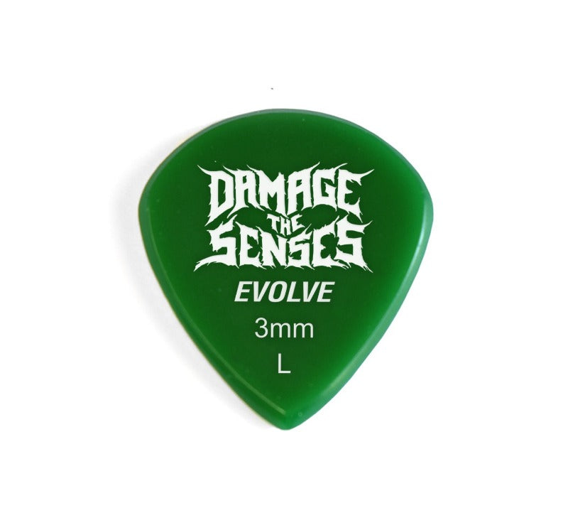 Acrylic Pick - Evolve 3mm (Green) Damage The Senses